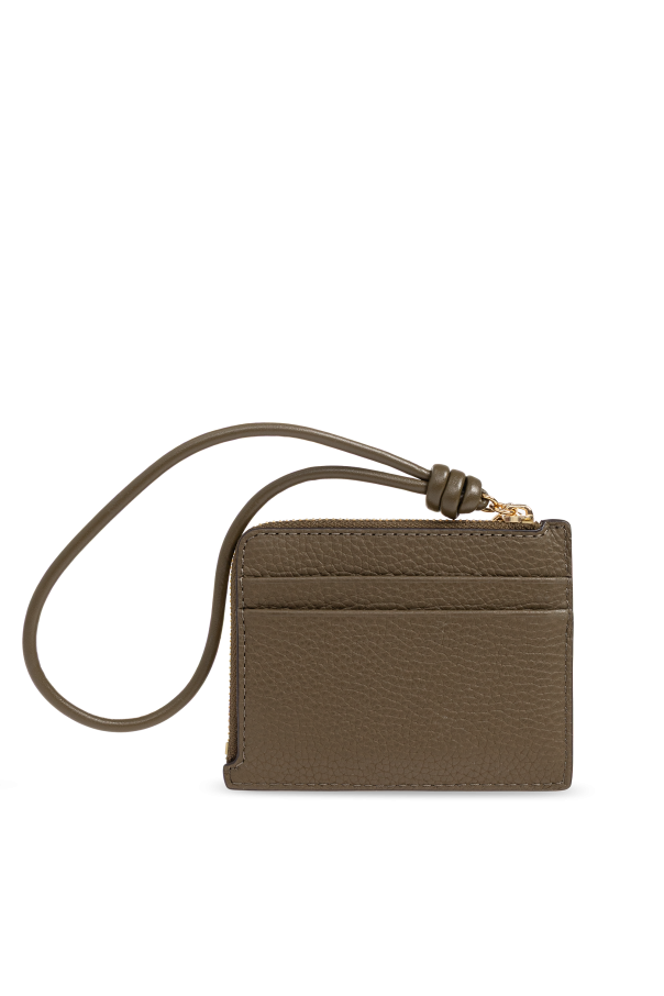 Michael Michael Kors Funda de piel para tarjeta con logo