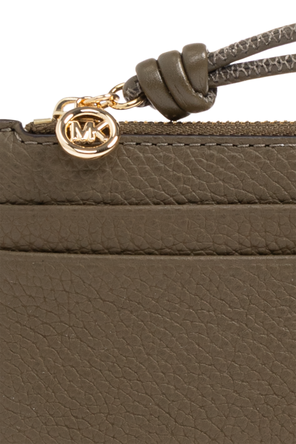 Michael Michael Kors Funda de piel para tarjeta con logo