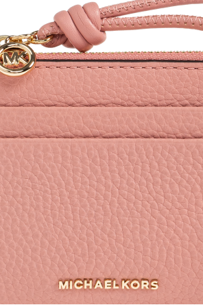 Michael Michael Kors Kožené puzdro na kartu s logom