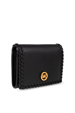 Michael Michael Kors Kožené puzdro na kartu s logom