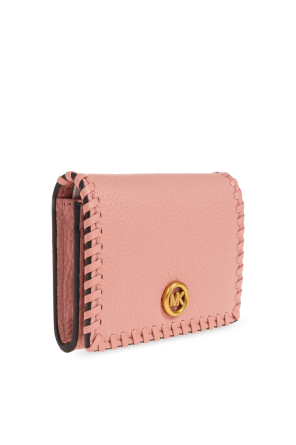 Michael Michael Kors Kožené puzdro na kartu s logom