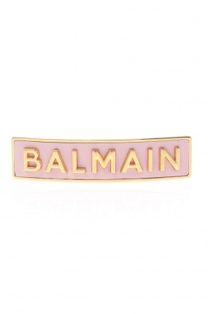 Balmain logo-embossed sleeves T-shirt