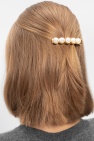 FERRAGAMO GOLD Hairclip with pearls