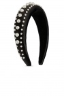 FERRAGAMO BLACK Faux pearl hairband