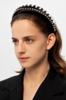 FERRAGAMO BLACK Faux pearl hairband