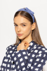 FERRAGAMO BLUE Leather headband