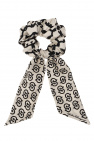 FERRAGAMO cream Silk scrunchie