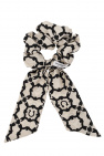 FERRAGAMO cream Silk scrunchie