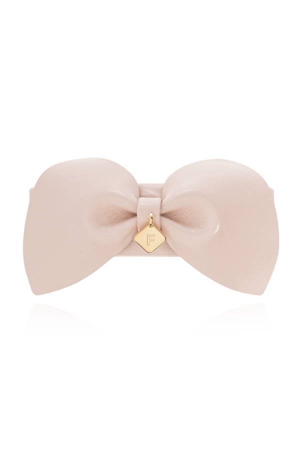 Leather hair clip od FERRAGAMO