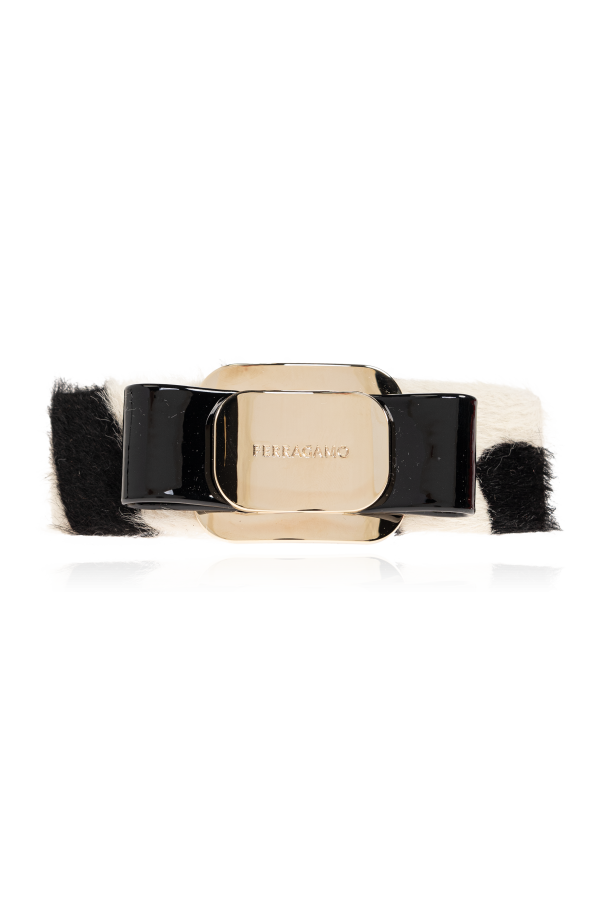 FERRAGAMO Haarspange mit eingraviertem Logo