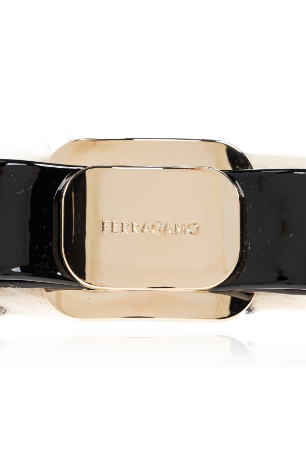 FERRAGAMO Haarspange mit eingraviertem Logo