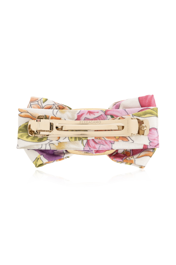 FERRAGAMO Hair clip with floral motif