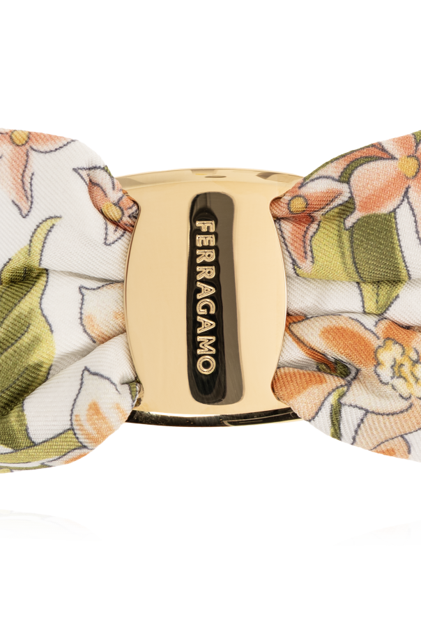 FERRAGAMO Hair clip with floral motif