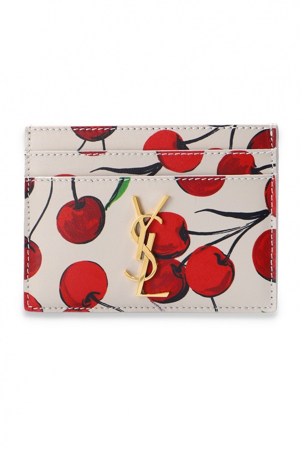 ysl cherry card holder