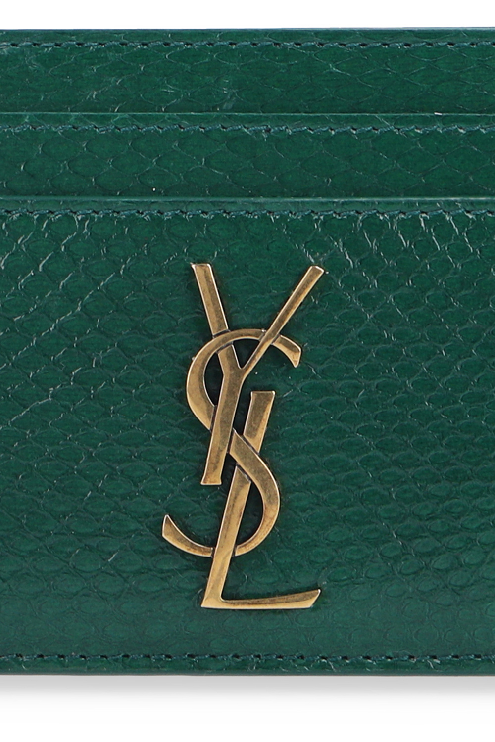 ysl card holder green