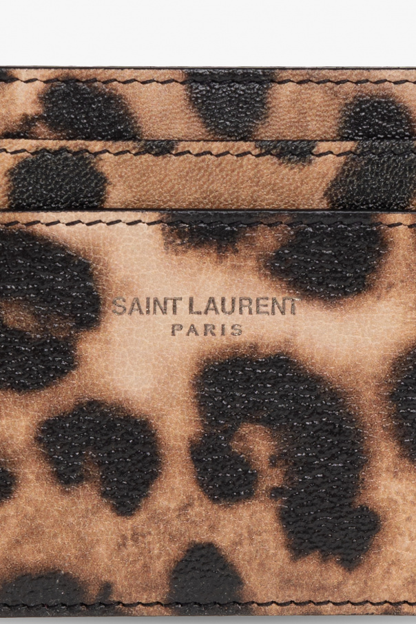 Saint Laurent saint laurent print cropped shirt