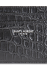 Saint Laurent BLACK Leather card case