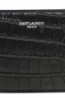 Saint Laurent Bolsito de mano Saint Laurent Kate en cuero granulado negro