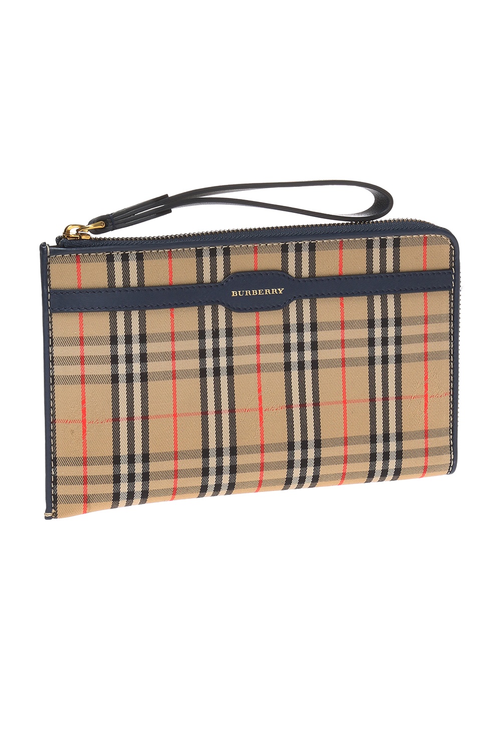 Document case with a plaid pattern 