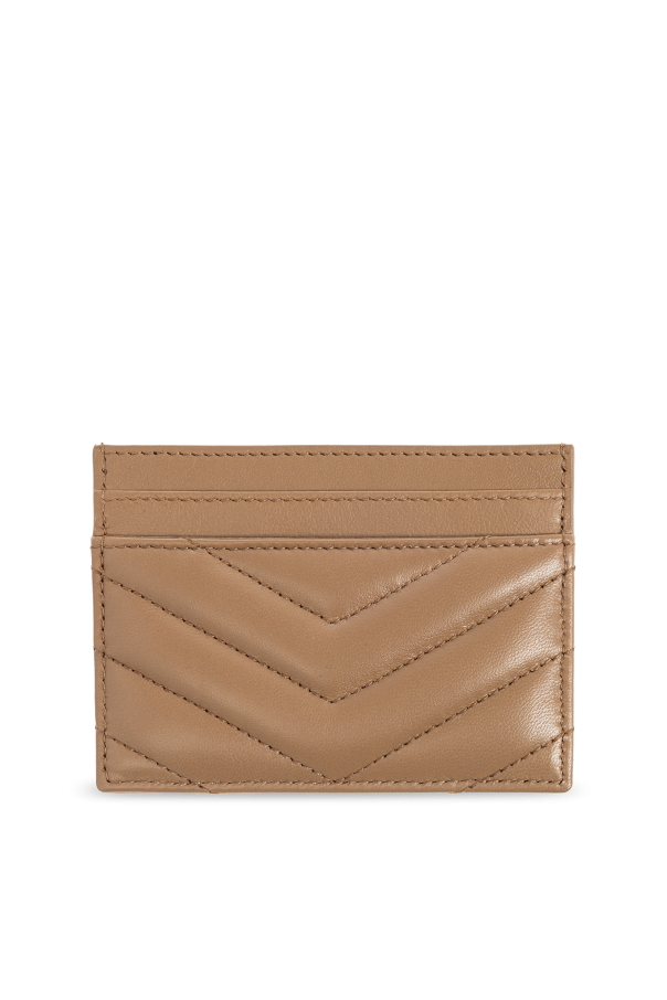 Saint Laurent Estuche de cuero para tarjetas