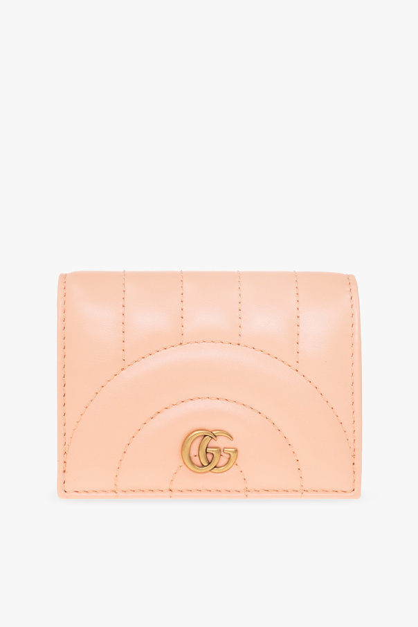 gucci fit Quilted wallet with logo