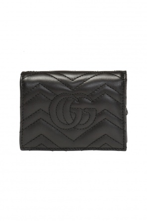 Gucci Pikowany portfel z logo