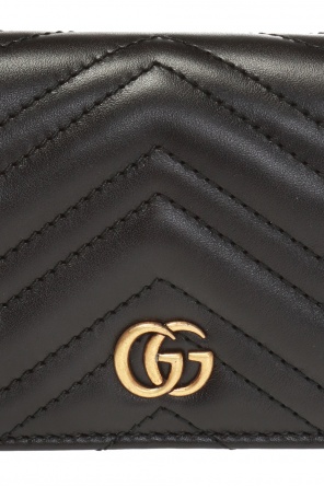 Gucci Pikowany portfel z logo