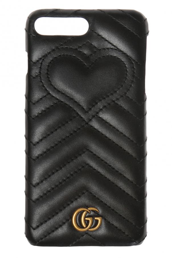 Black 'GG Marmont' iPhone Plus case Gucci - TW
