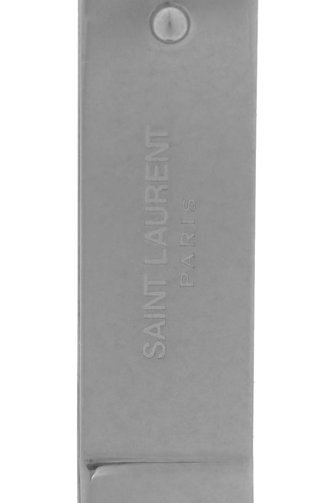 Saint Laurent Saint Laurent Clutch mit Logo Braun
