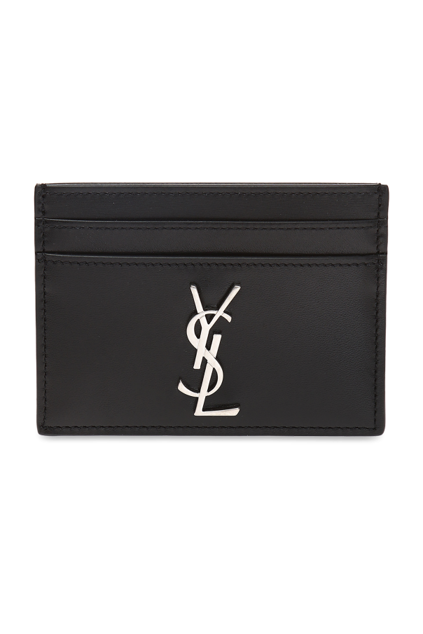 Saint Laurent Card case with a metal logo