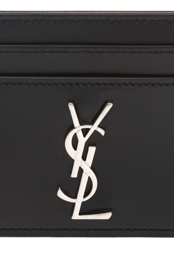 Saint Laurent Card case with a metal logo
