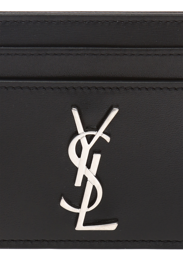 Saint Laurent Card case with a metal logo