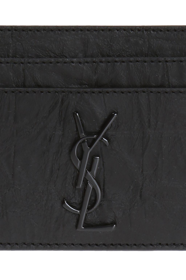 Saint Laurent Card case with metal logo