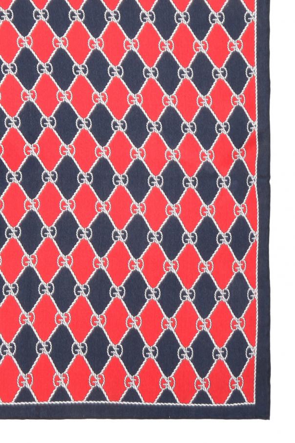 Gucci Bees Pattern Pocket Square in Black for Men