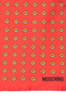 Moschino Silk pocket square with logo