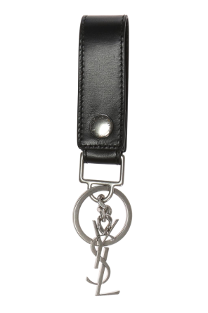 Keyring with a metal logo