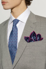 FERRAGAMO NAVY BLUE Silk pocket square