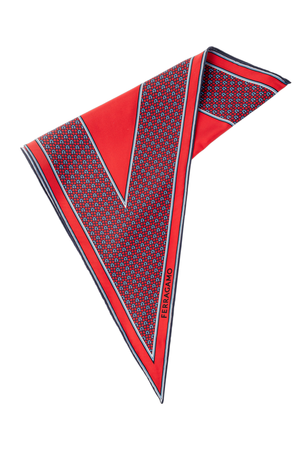 Printed triangular scarf od FERRAGAMO