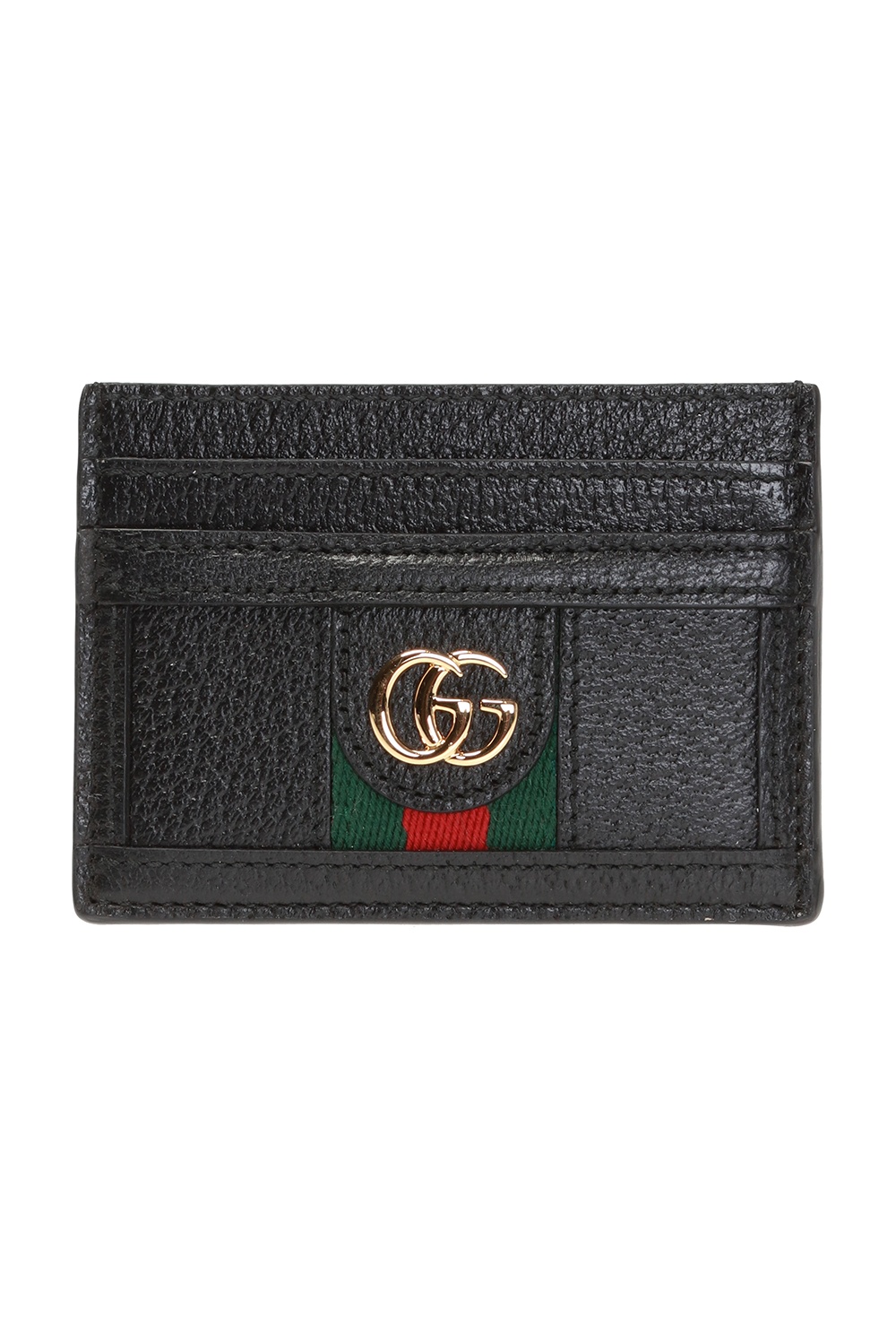 gucci stripe leather card case