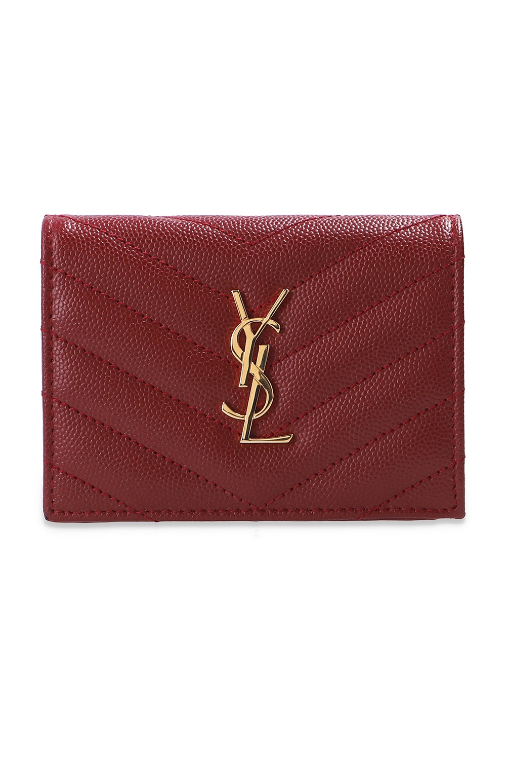 Saint Laurent Quilted wallet with logo