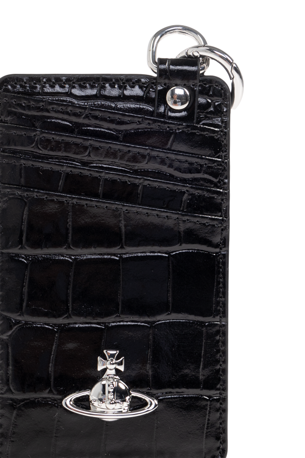 Vivienne Westwood Estuche de tarjetas de cuero