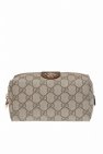 Gucci GREY ‘Ophidia’ patterned wash bag