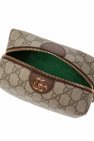 Gucci GREY ‘Ophidia’ patterned wash bag