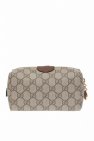 Gucci GREY ‘Ophidia’ patterned wash bag