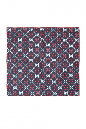 Wzorzysta poszetka z logo od Gucci