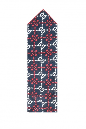 Wzorzysta poszetka z logo od Gucci