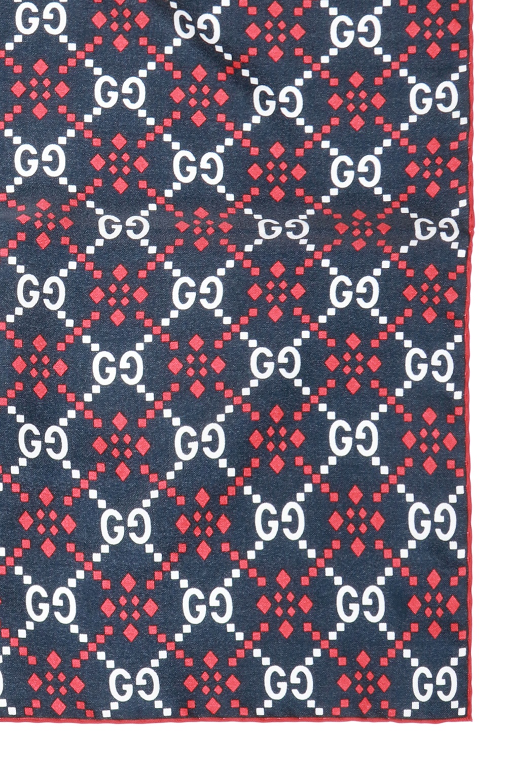 Gucci Patterned pocket square with logo, Men's Accessories