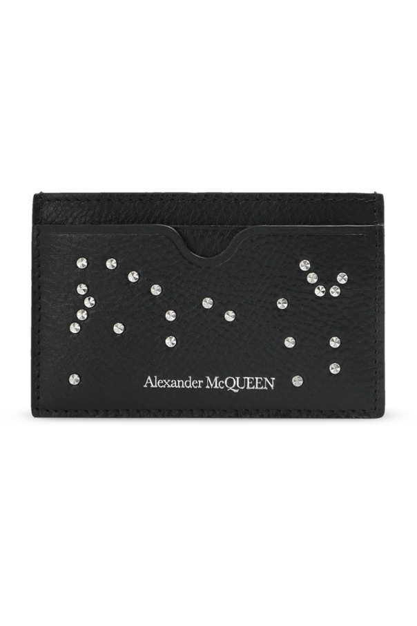 Alexander McQueen Alexander McQueen Graffiti pavé hoop earrings