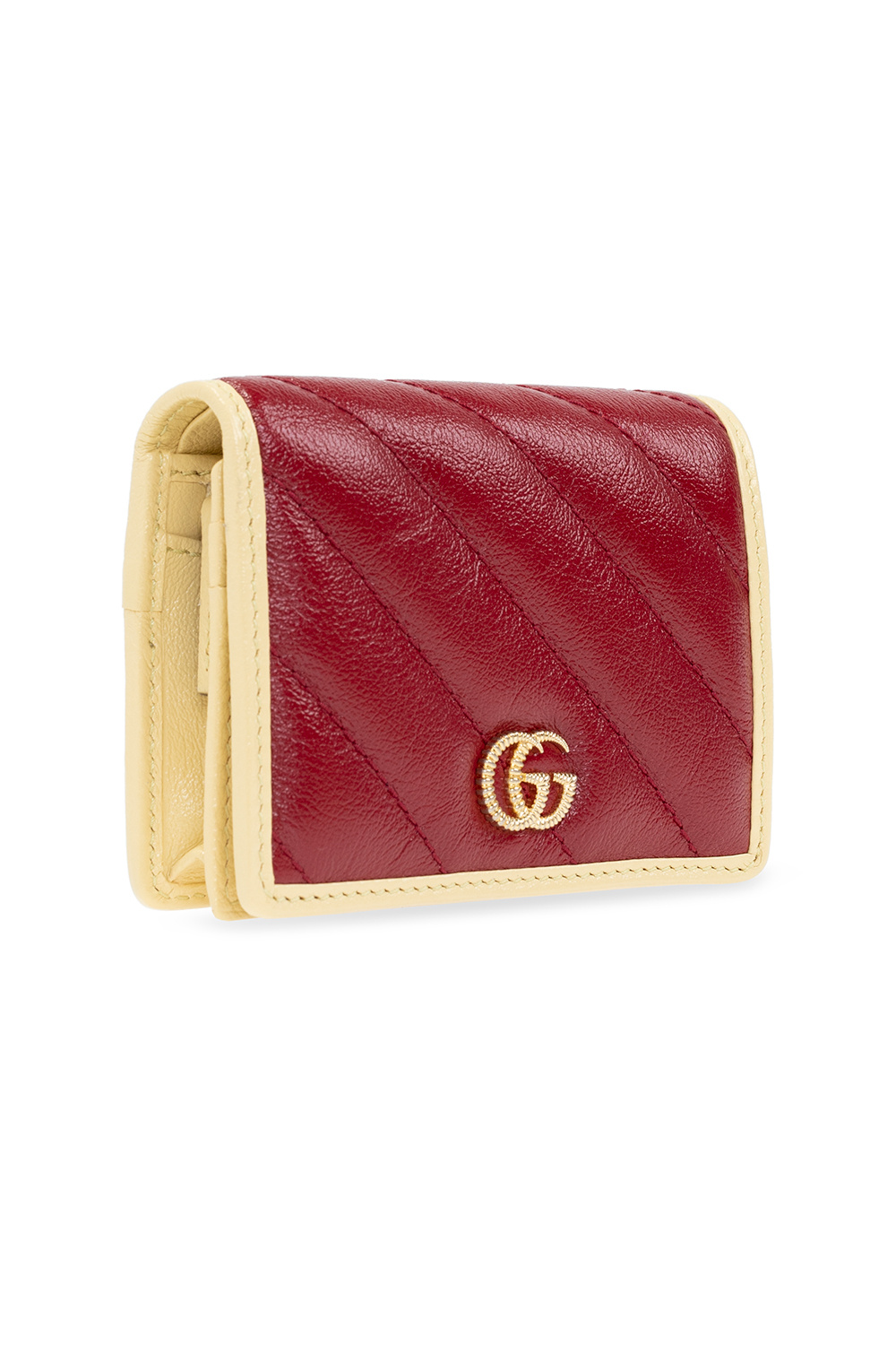Black Gucci GG Marmont card case with strap Gucci - IetpShops