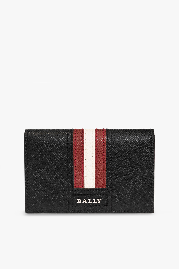 Bally Leather card holder with logo